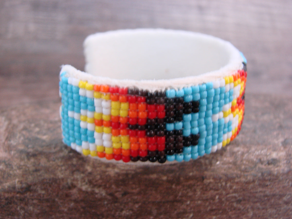 Native American Hand Beaded 3/4" Bracelet by Cleveland