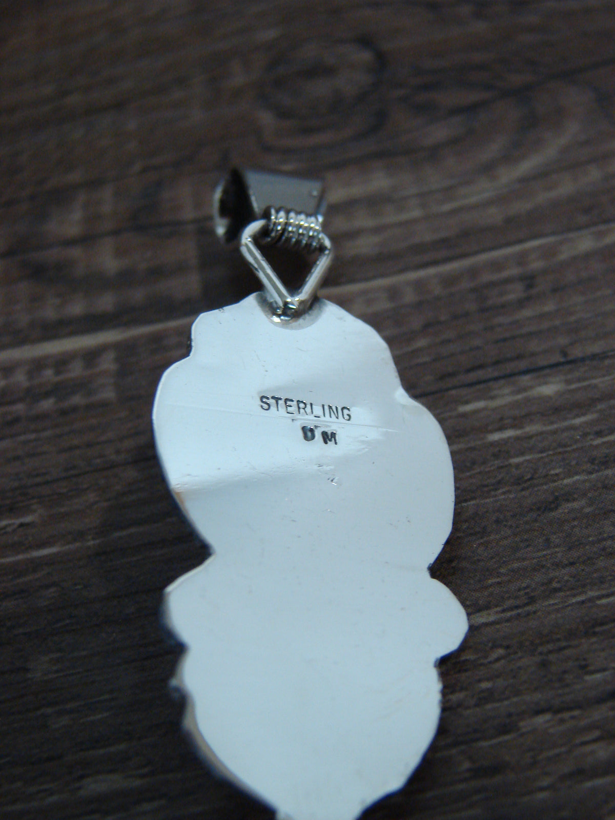 Native American Sterling Silver & Turquoise Bear Pendant - Morgan