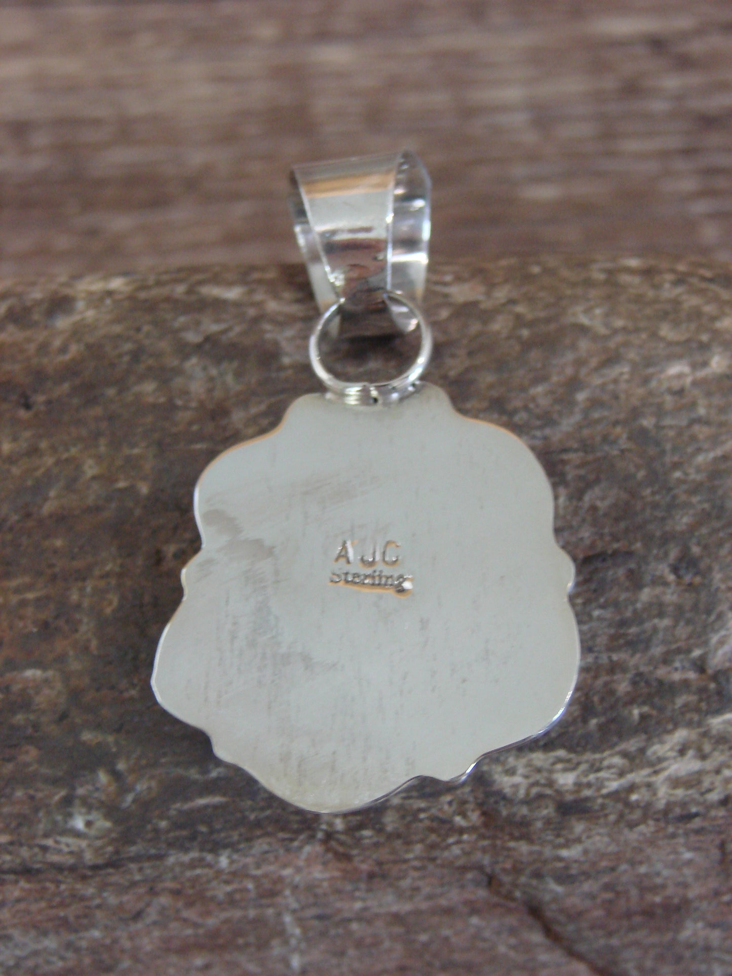Native American Sterling Silver & Turquoise Pendant - Cleveland