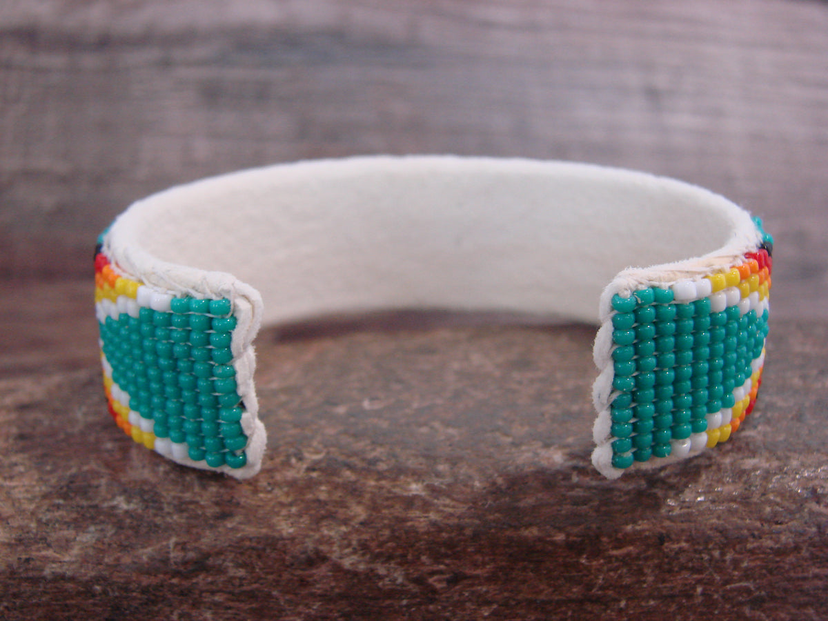 Native American Hand Beaded 3/4" Bracelet by Cleveland