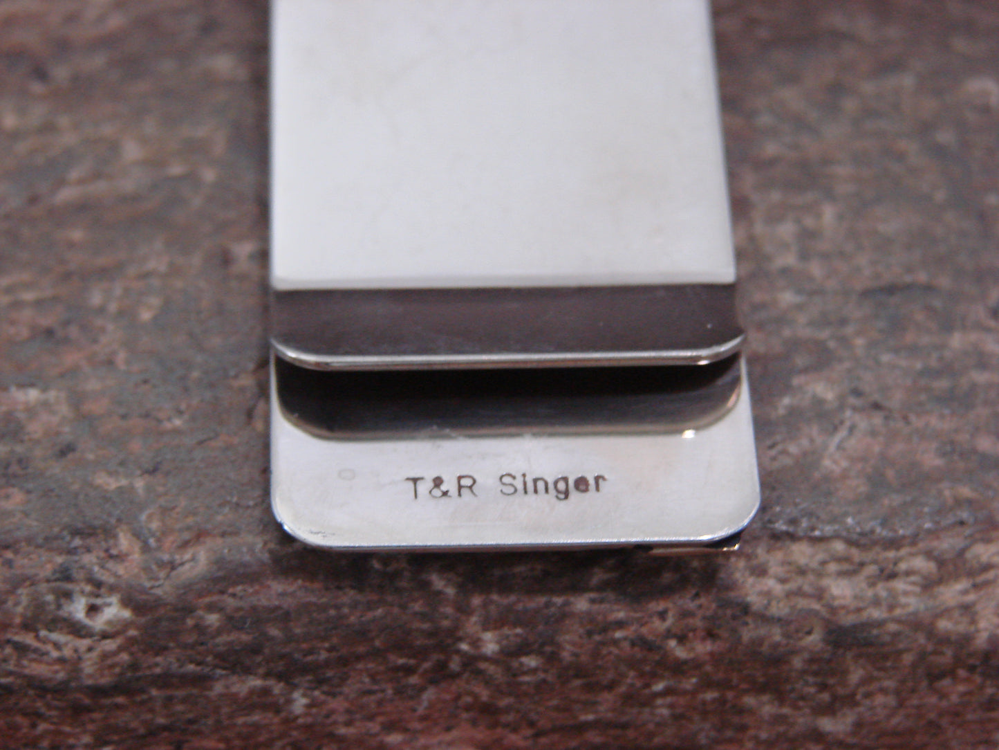 Native American Sterling Silver & 12 kt Gold Fill Horse Money Clip by Singer