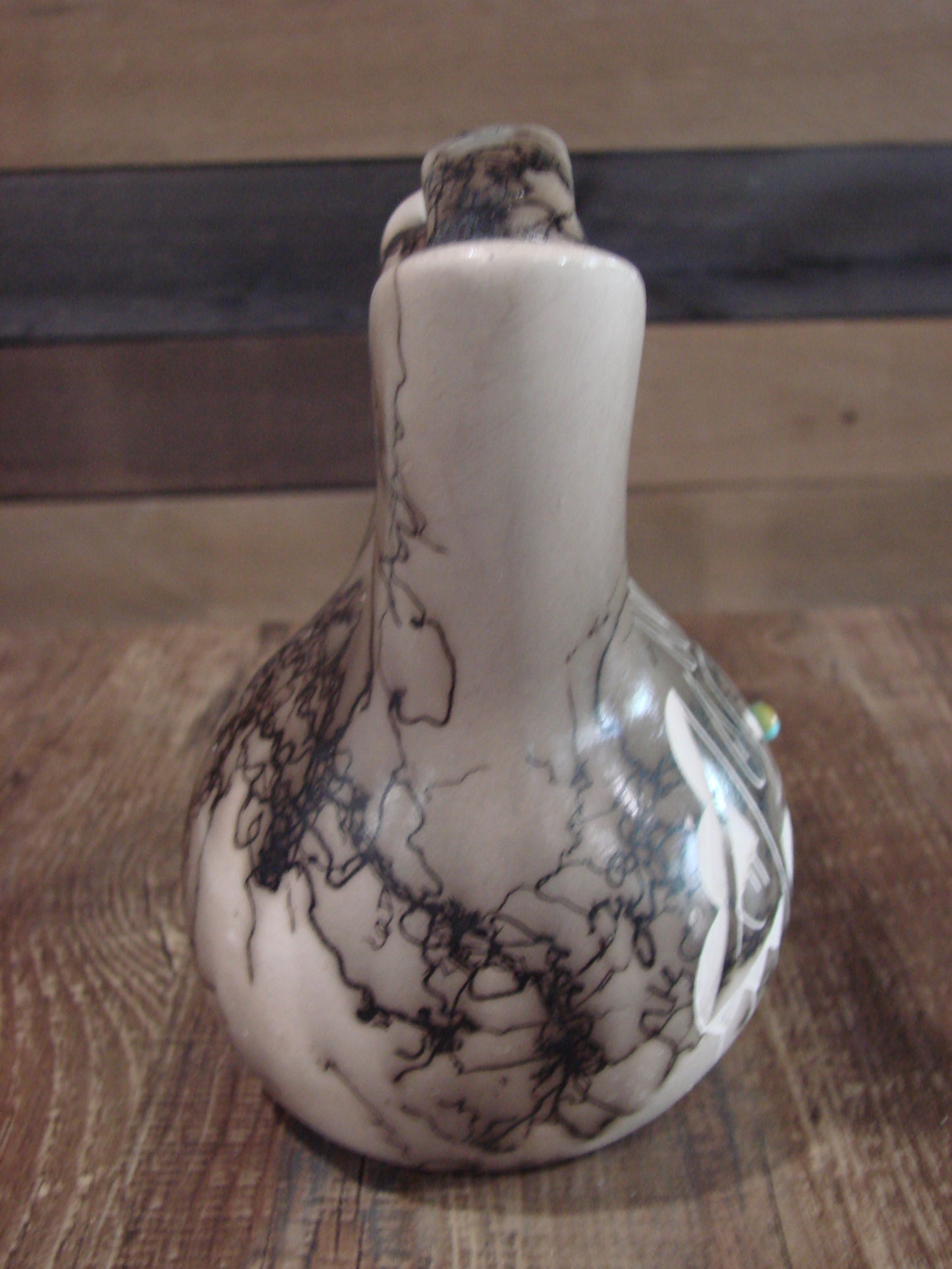 Native American Horse Hair Wedding Vase Pottery by Vail