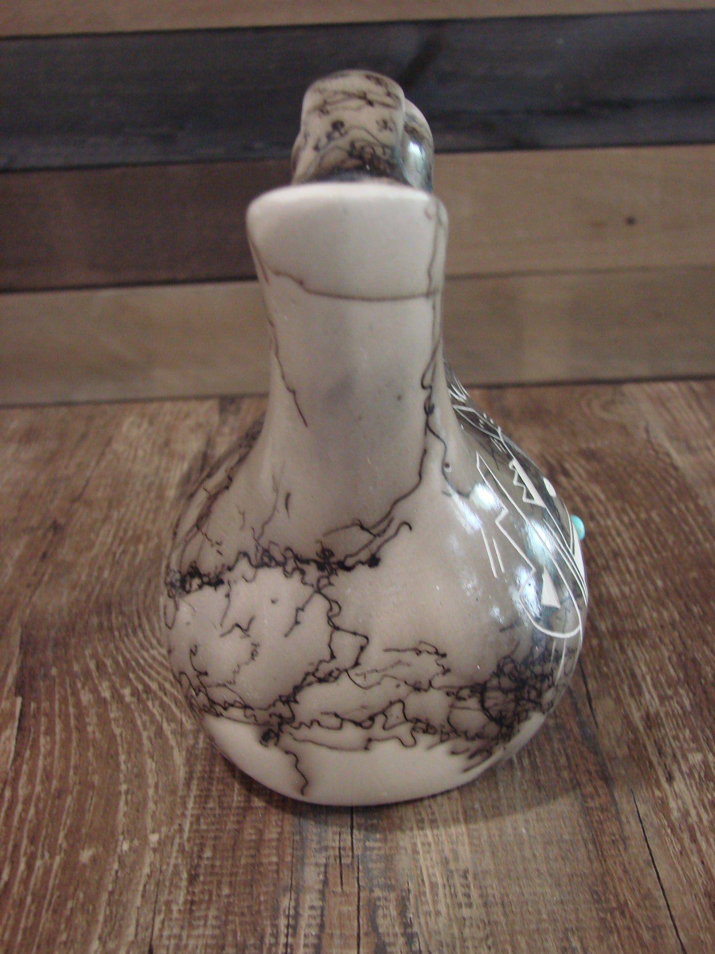 Native American Horse Hair Wedding Vase Pottery by Vail