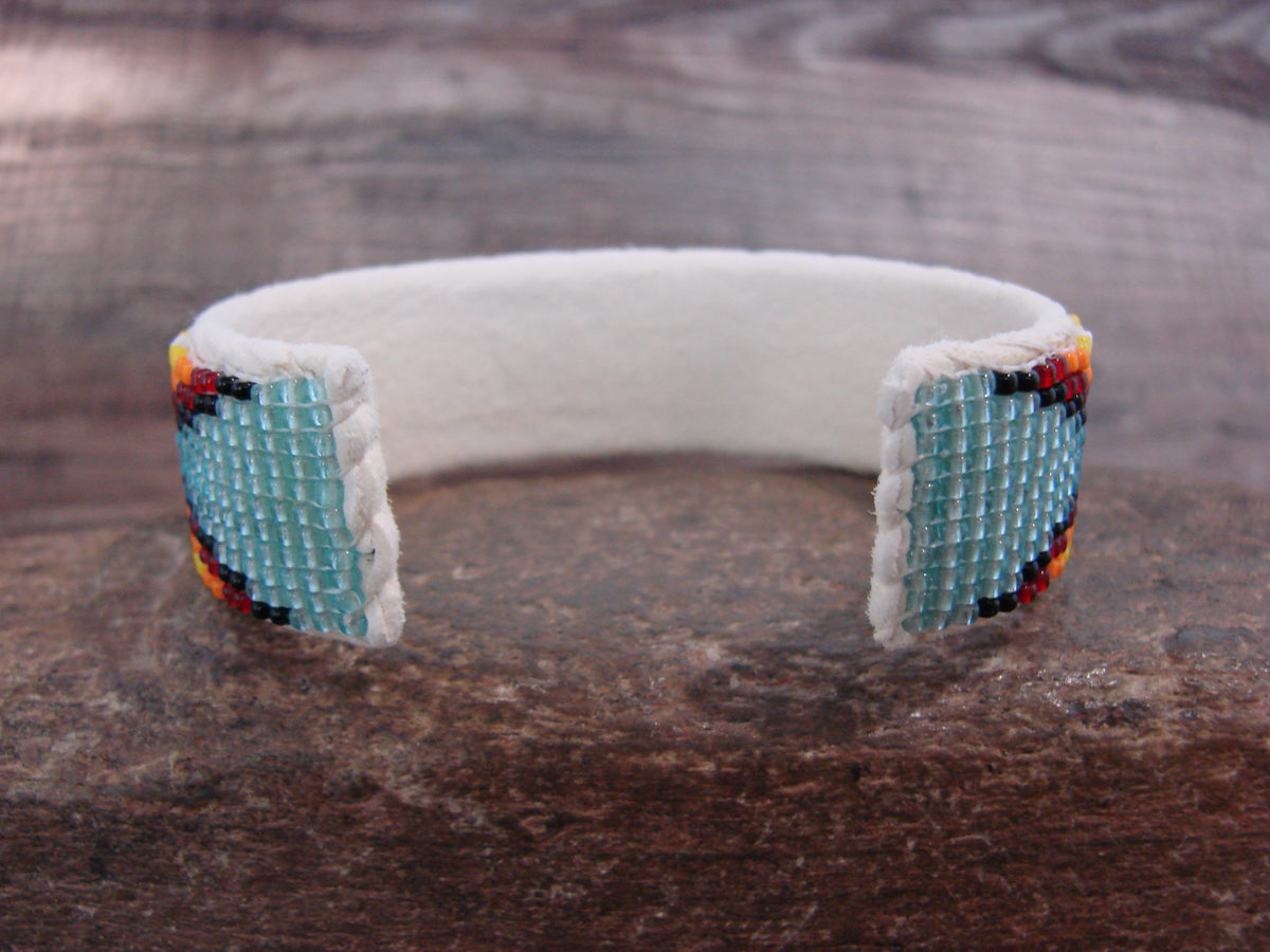 Native American Hand Beaded 3/4" Bracelet by Cleveland