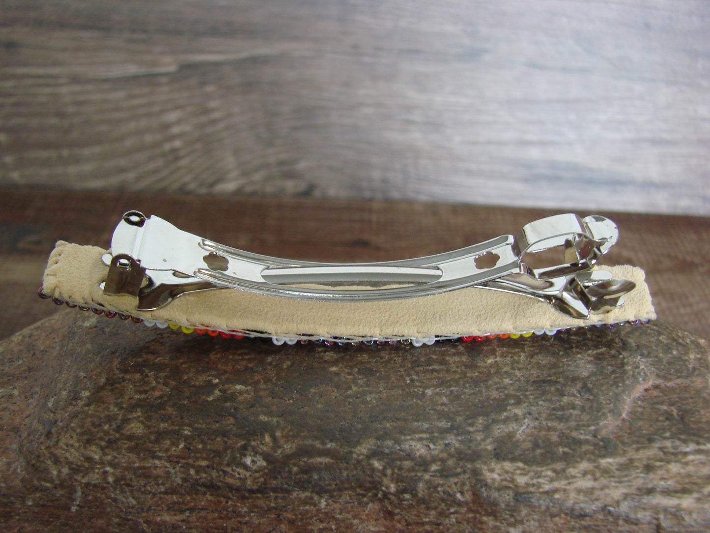 Native American Hand Beaded Hair Barrette by Cleveland