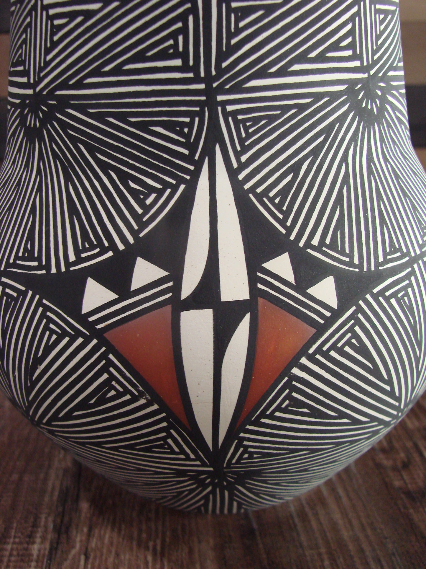 Native American Hand Painted Fine Line Acoma Pottery by Waconda
