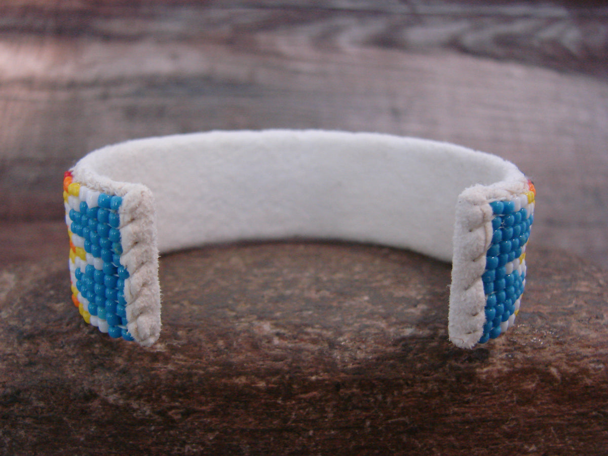Native American Hand Beaded 3/4" Bracelet by Cleveland