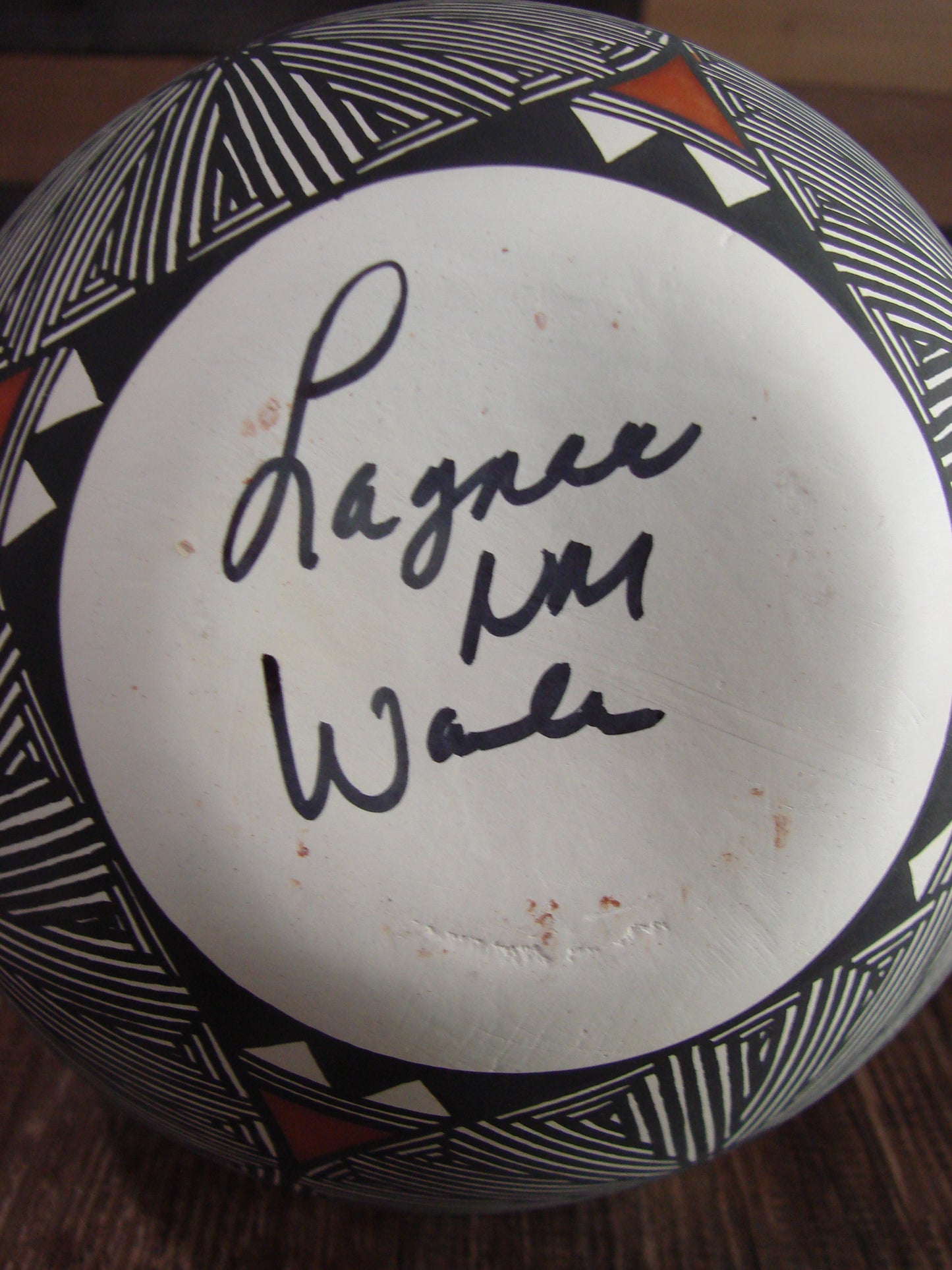 Native American Hand Painted Fine Line Acoma Pottery by Waconda