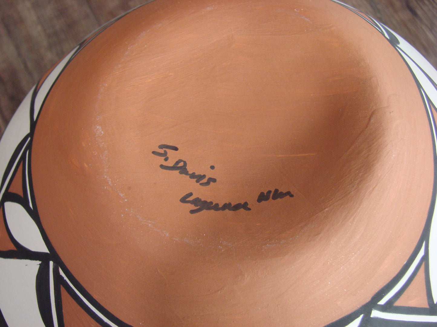 Native American Laguna Fine Line Hand Painted Pottery by Davis
