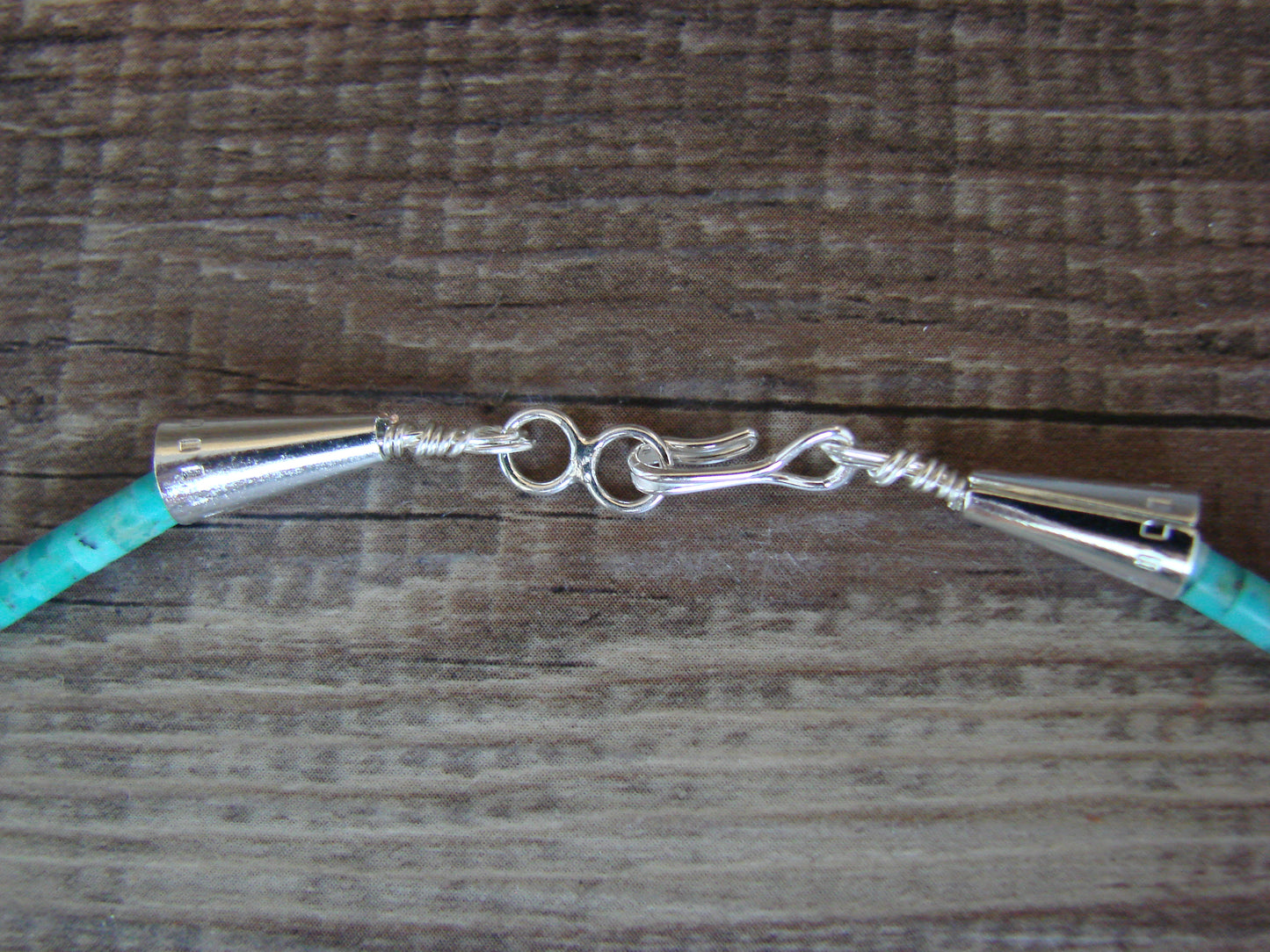 Hand Carved Turquoise Blue Jay Fetish Necklace - Matt Mitchell