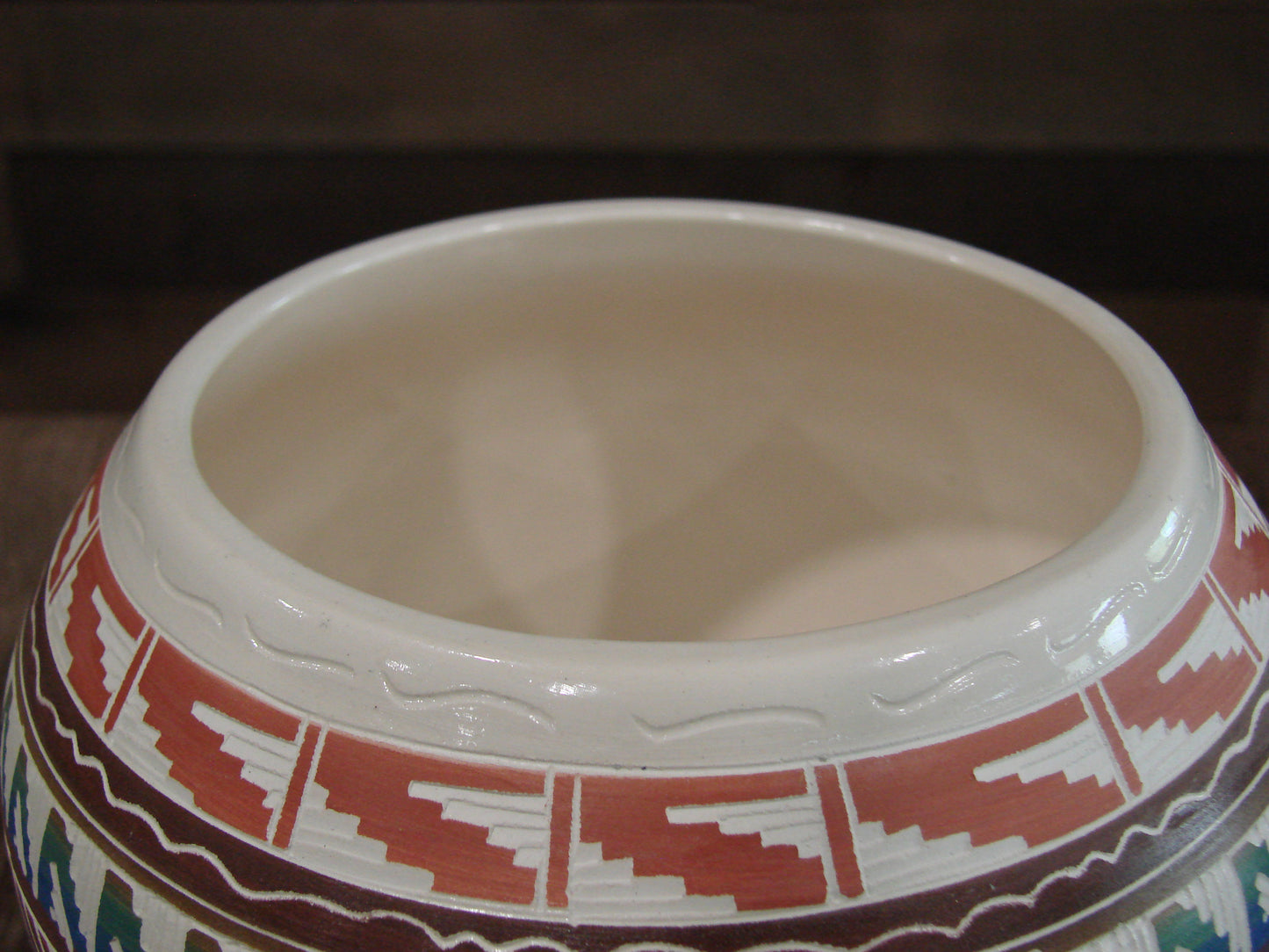 Native American Hand Etched & Hand Painted Pottery - Gilmore