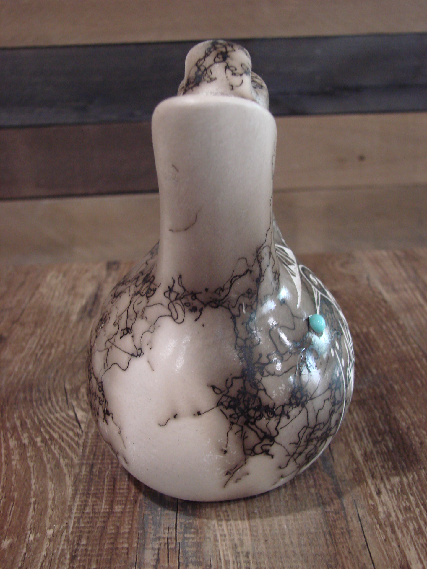 Native American Horse Hair Wedding Vase Pottery by Vail