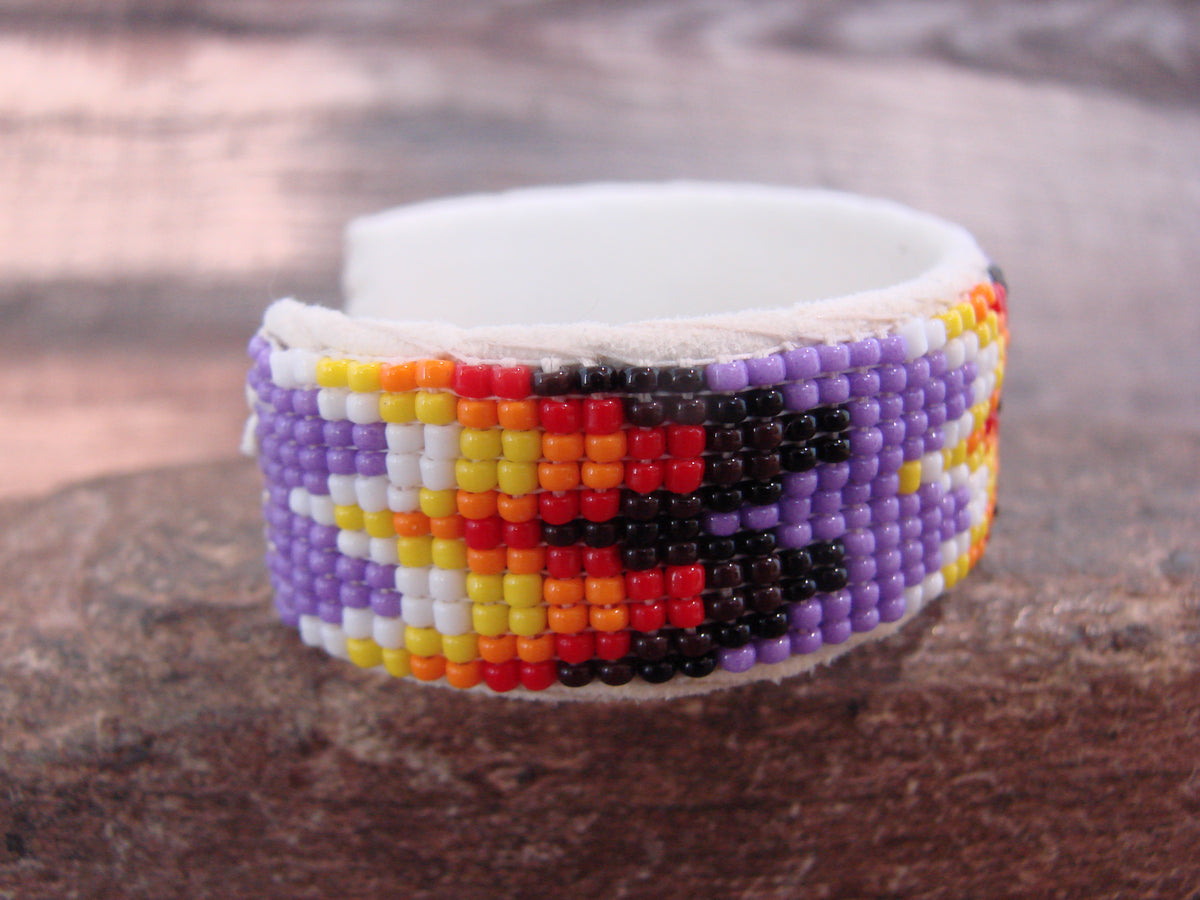 Native American Hand Beaded 3/4" Bracelet by Cleveland