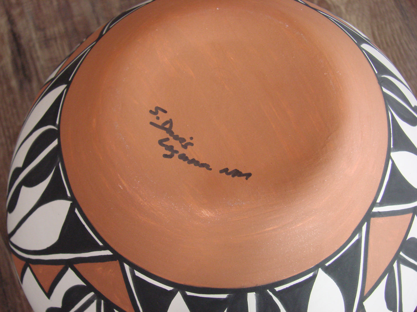 Native American Laguna Fine Line Hand Painted Pottery by Davis