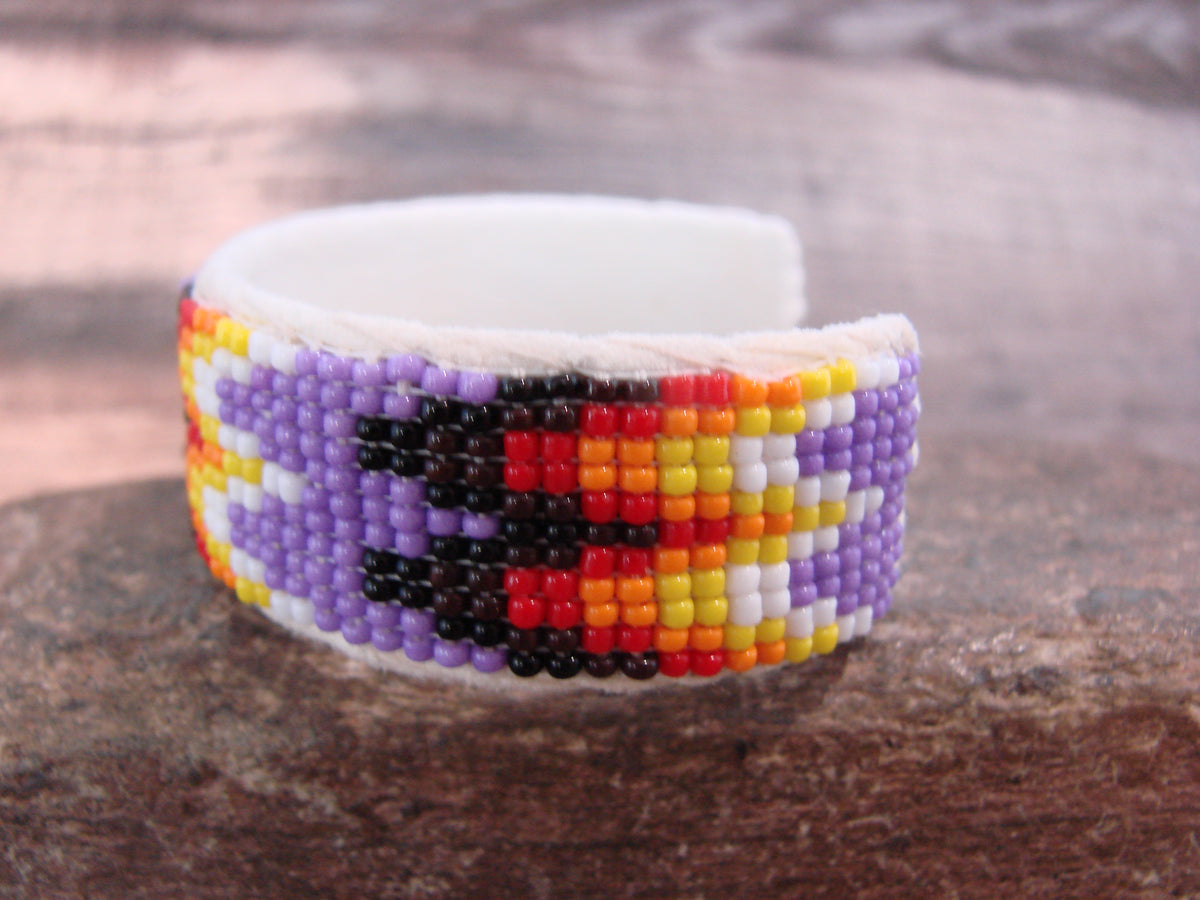 Native American Hand Beaded 3/4" Bracelet by Cleveland