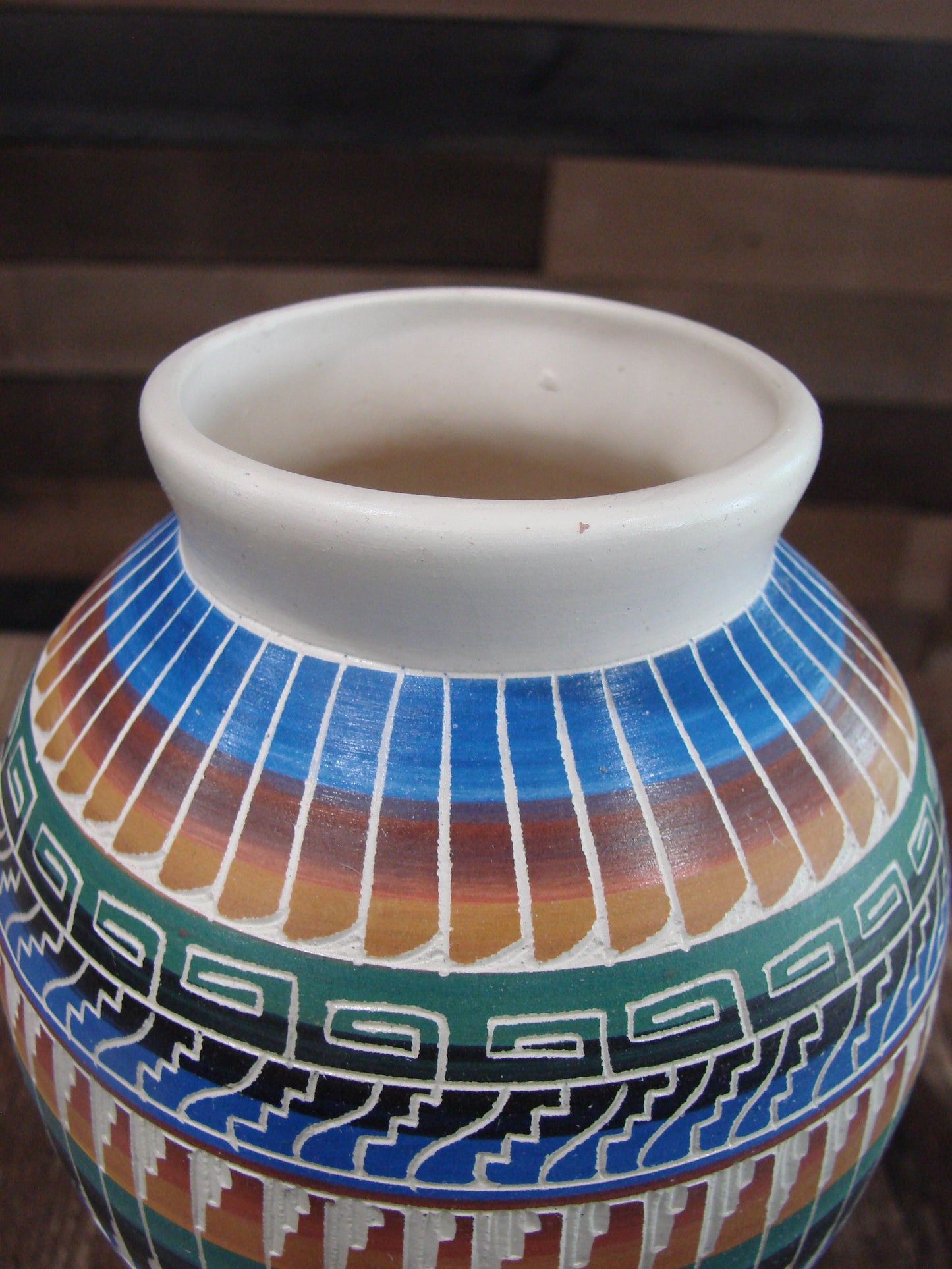 Native American Hand Etched & Hand Painted Pottery - Gilmore