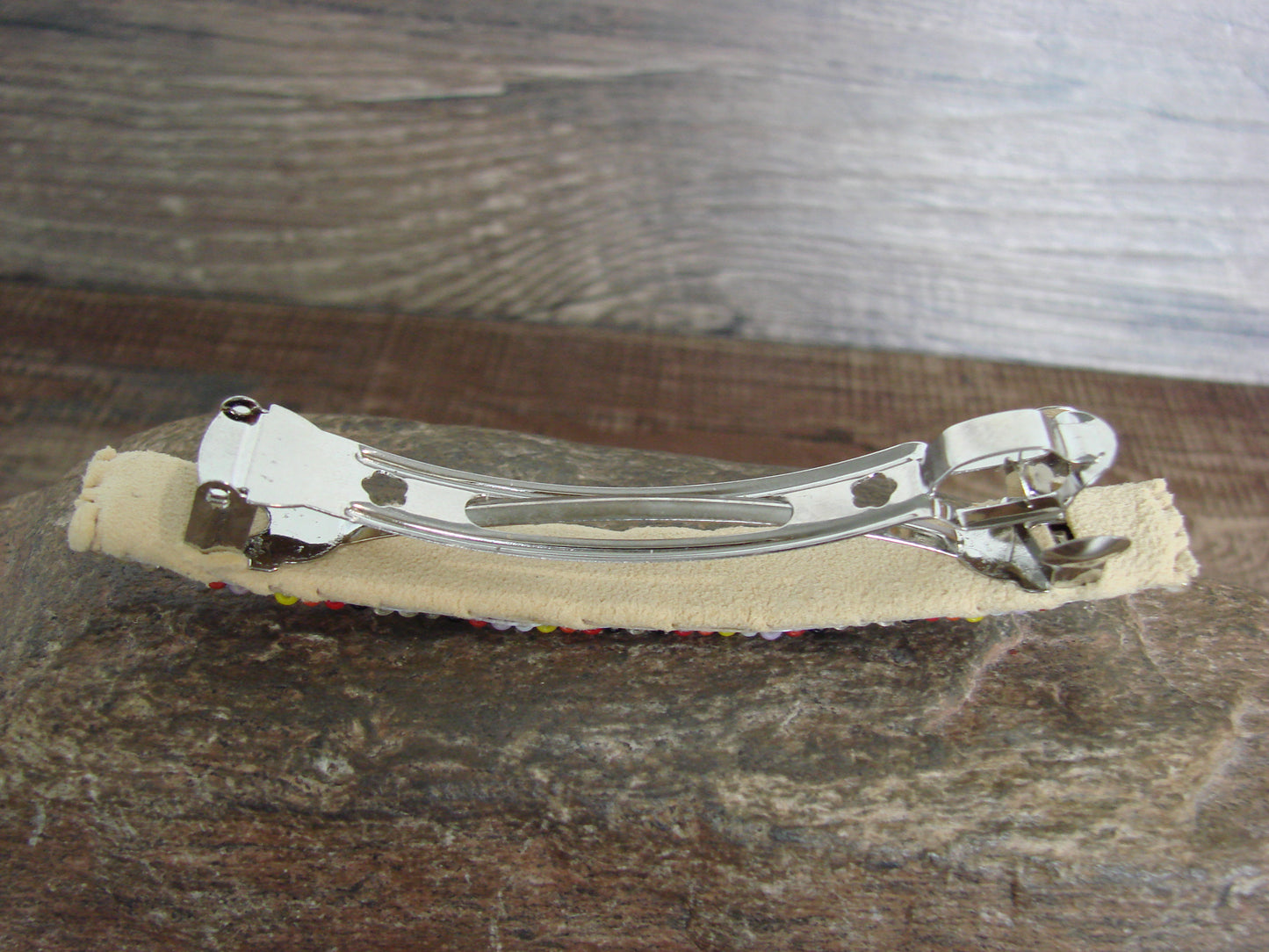 Native American Hand Beaded Hair Barrette by Cleveland