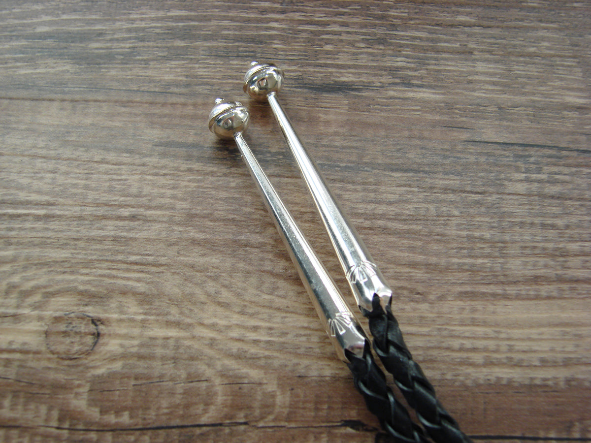 Native American Sterling Silver & Turquoise Heart Bolo Tie by Skeets