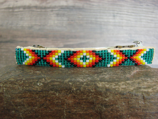 Native American Hand Beaded Hair Barrette by Cleveland