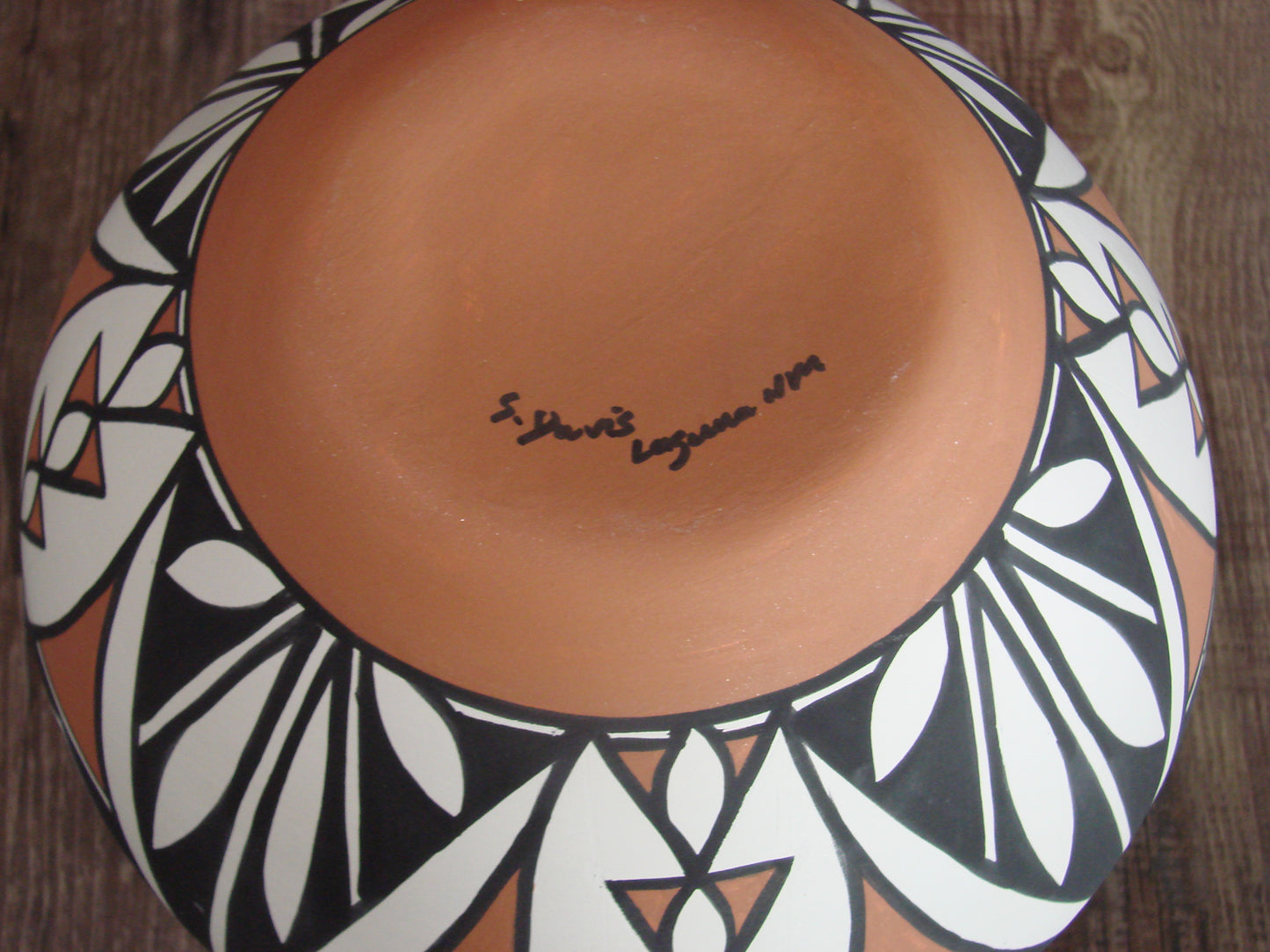 Native American Laguna Fine Line Hand Painted Pottery by Davis