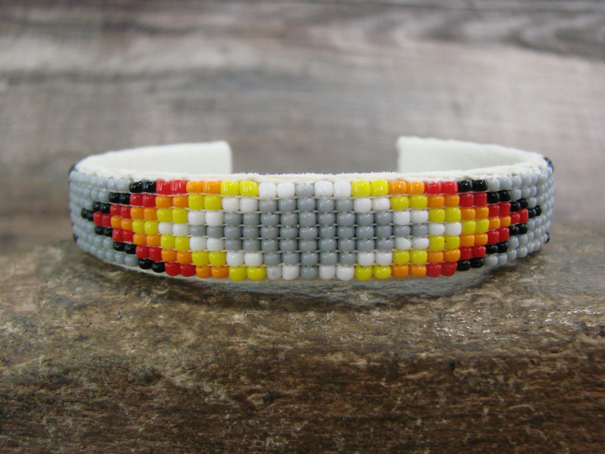 Native American Hand Beaded 1/2" Bracelet by Cleveland