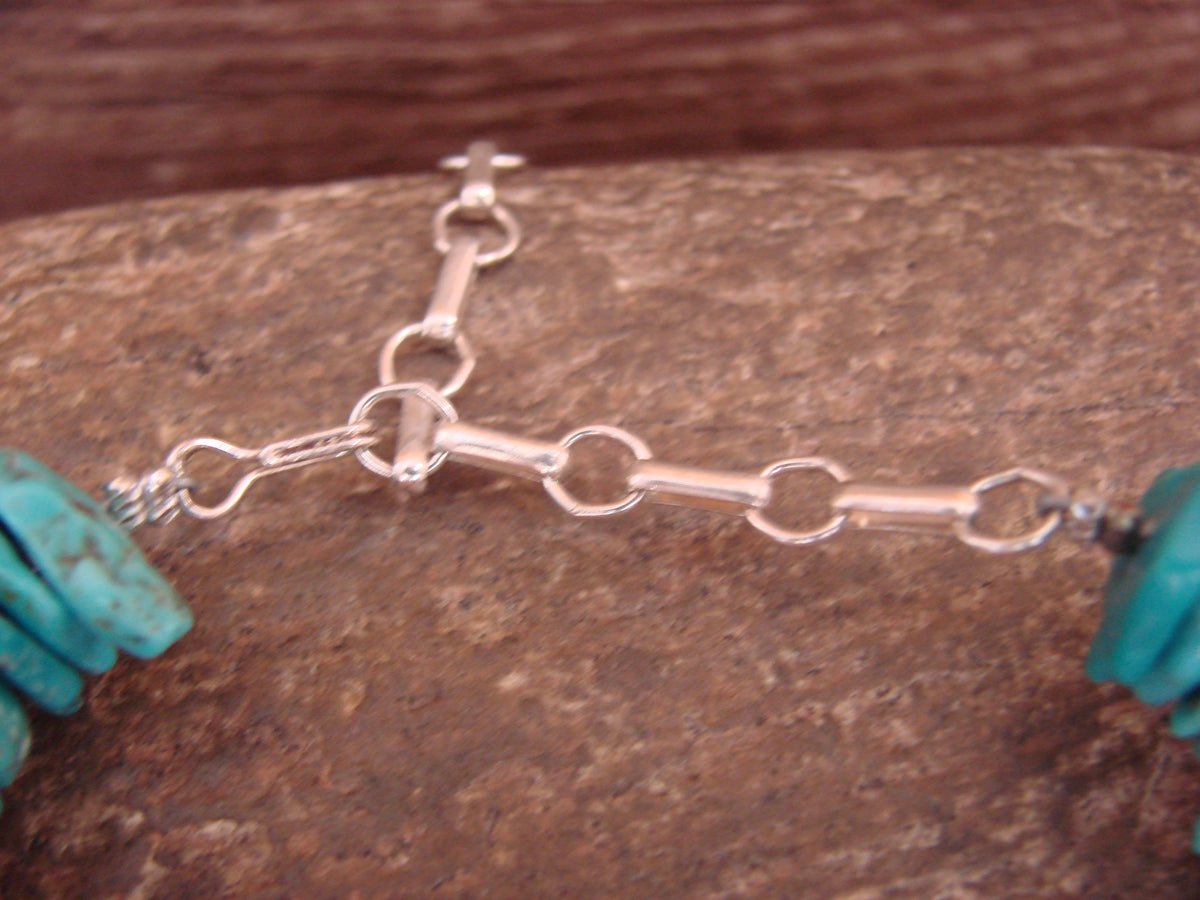 Native American Turquoise Nugget Adjustable Bracelet by Sardo