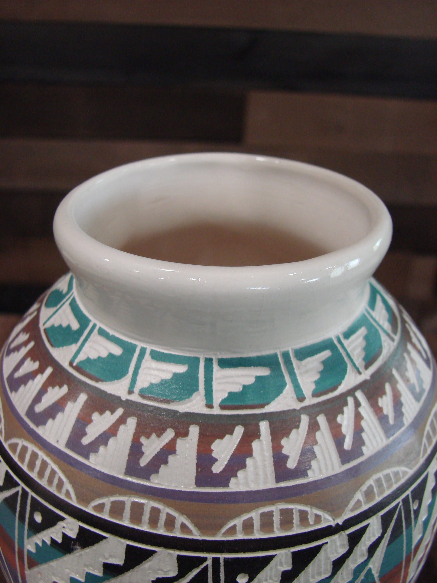 Native American Hand Etched & Hand Painted Pottery - Gilmore