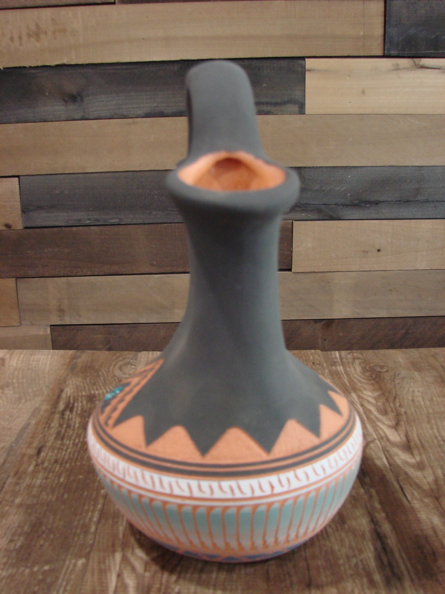 Native American Navajo Hand Etched Wedding Vase - Valencia