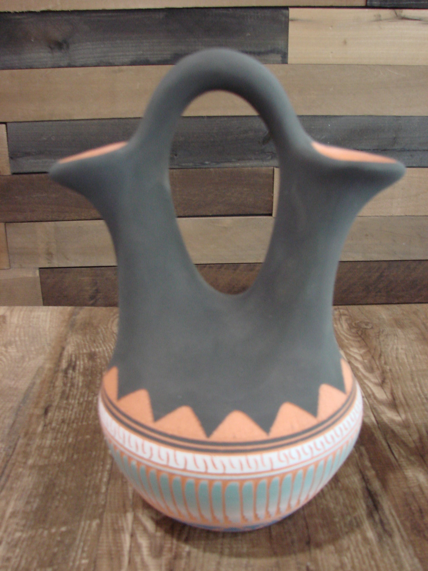 Native American Navajo Hand Etched Wedding Vase - Valencia