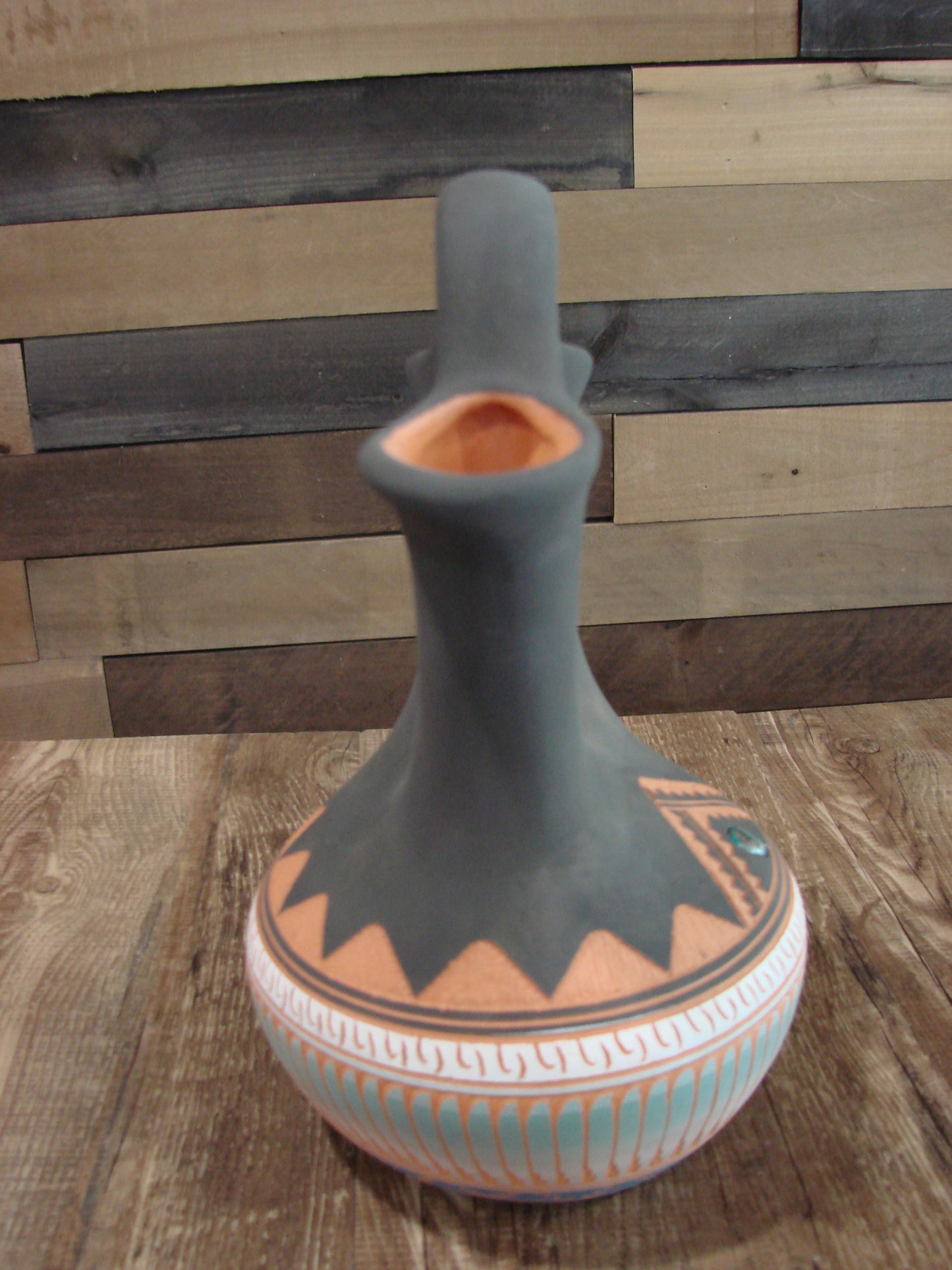 Native American Navajo Hand Etched Wedding Vase - Valencia