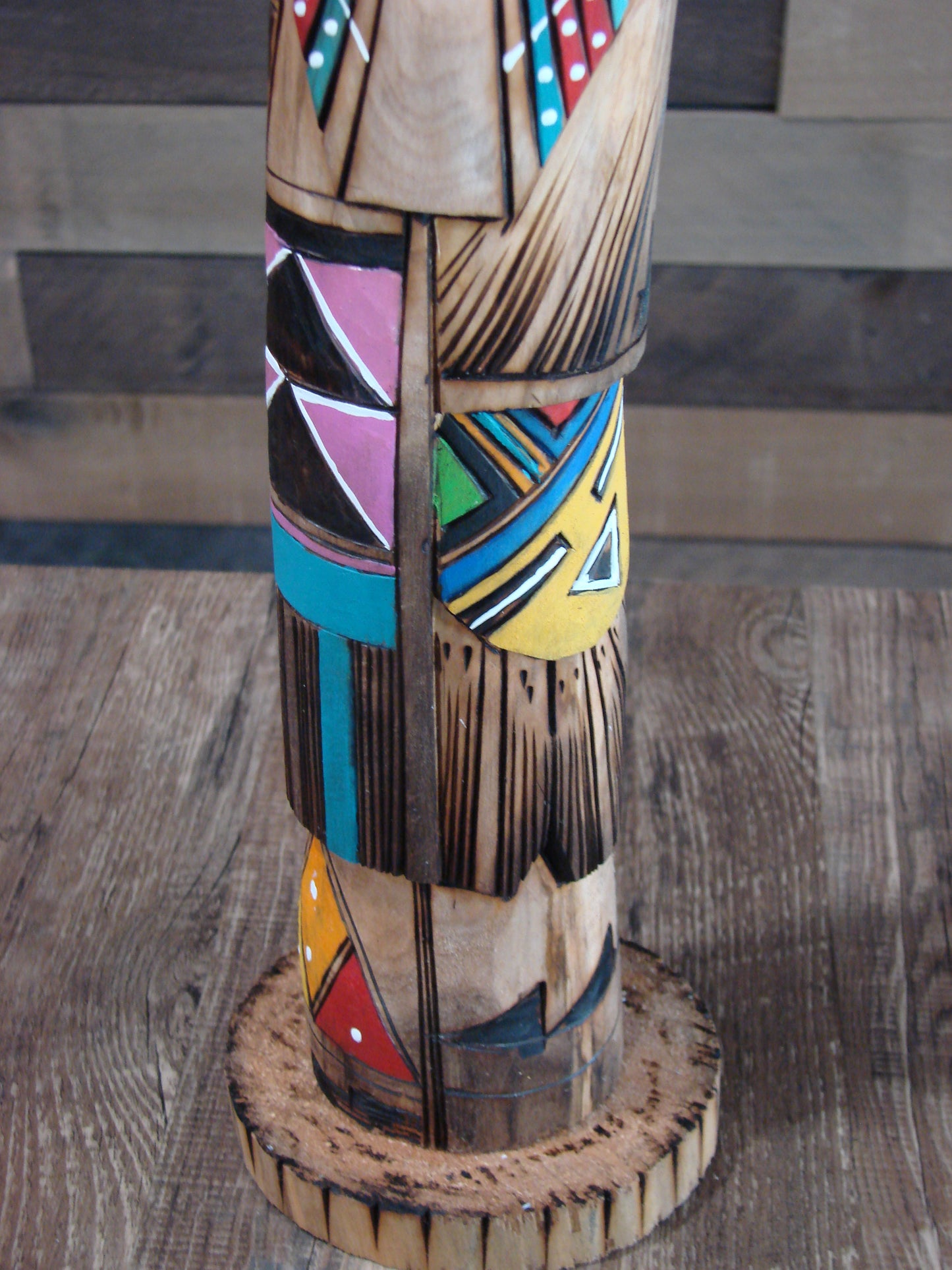 Native American Long Hair Shalako Kachina Signed JT
