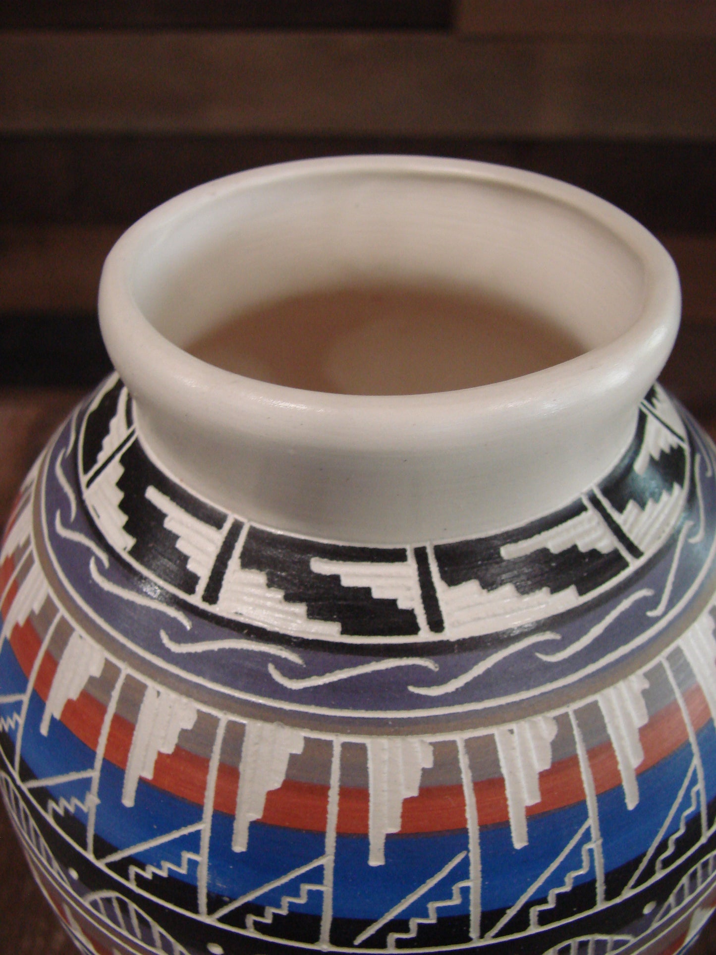 Native American Hand Etched & Hand Painted Pottery - Gilmore