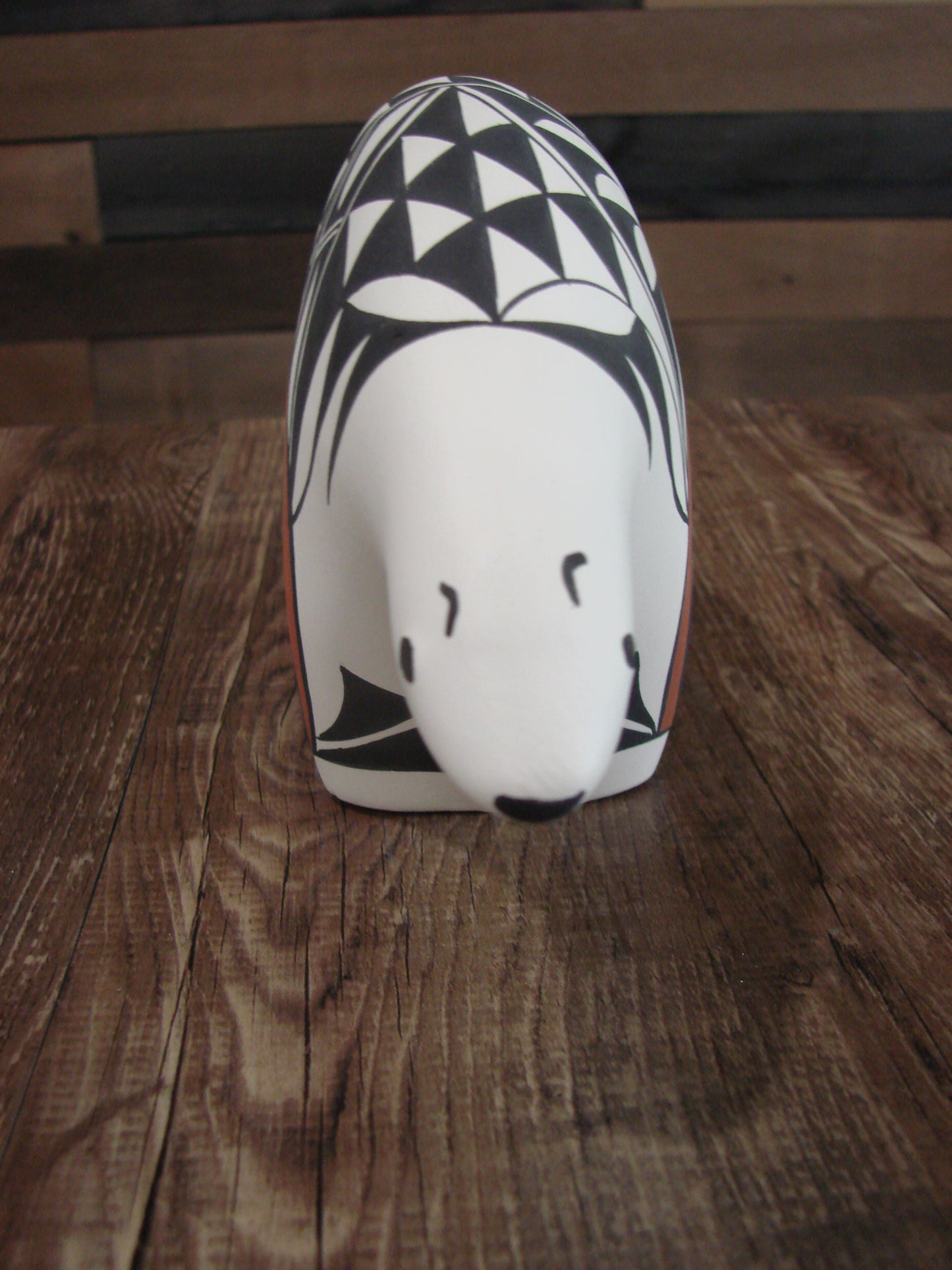 Native American Hand Painted Acoma Bear Pottery by Kuutimaitsa