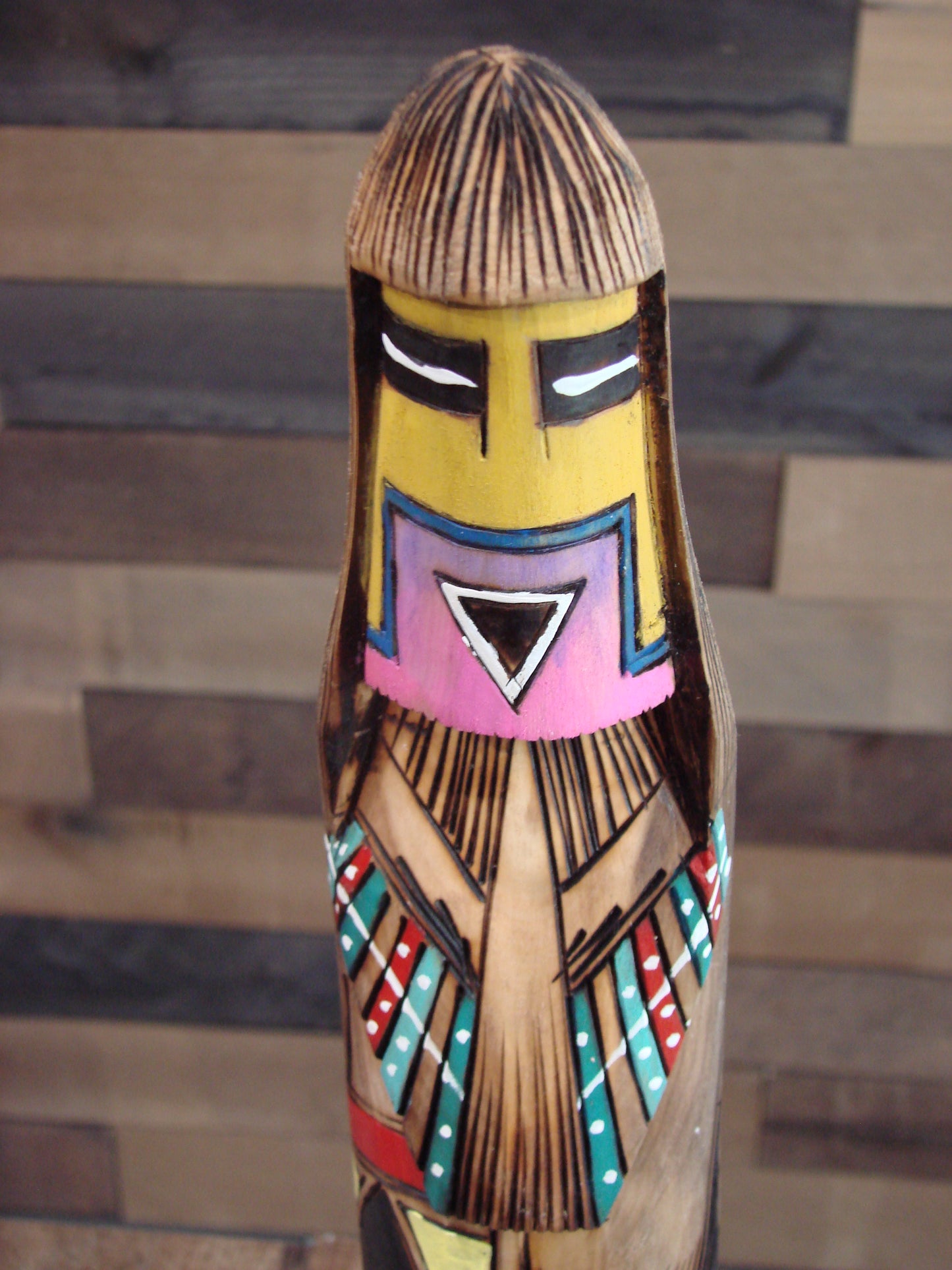 Native American Long Hair Shalako Kachina Signed JT