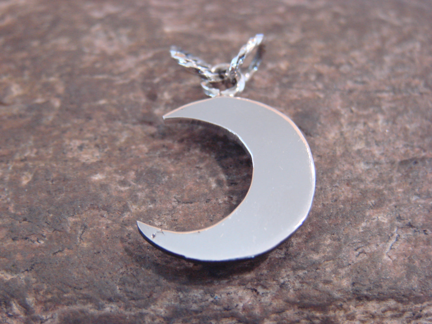 Native American Sterling Silver Turquoise Moon Pendant - Belin