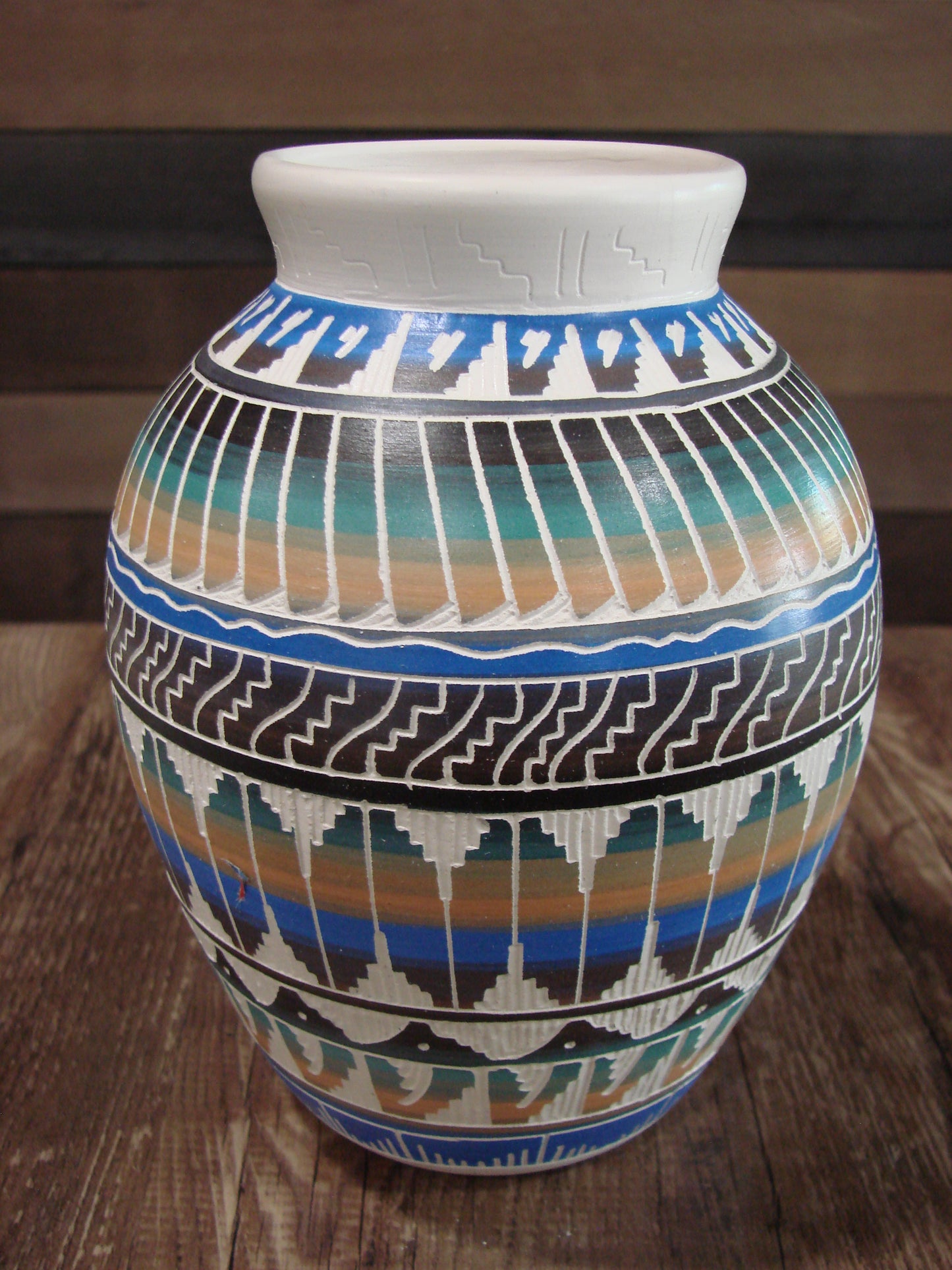 Native American Hand Etched & Hand Painted Pottery - Gilmore