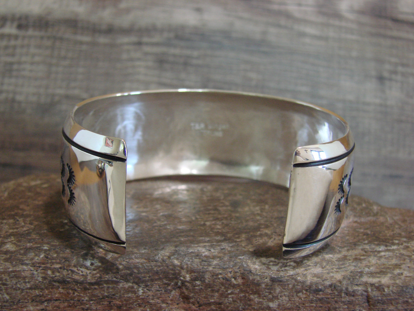 Native American 1" Sterling Silver Kokopelli Bracelet by Singer