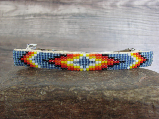 Native American Hand Beaded Hair Barrette by Cleveland