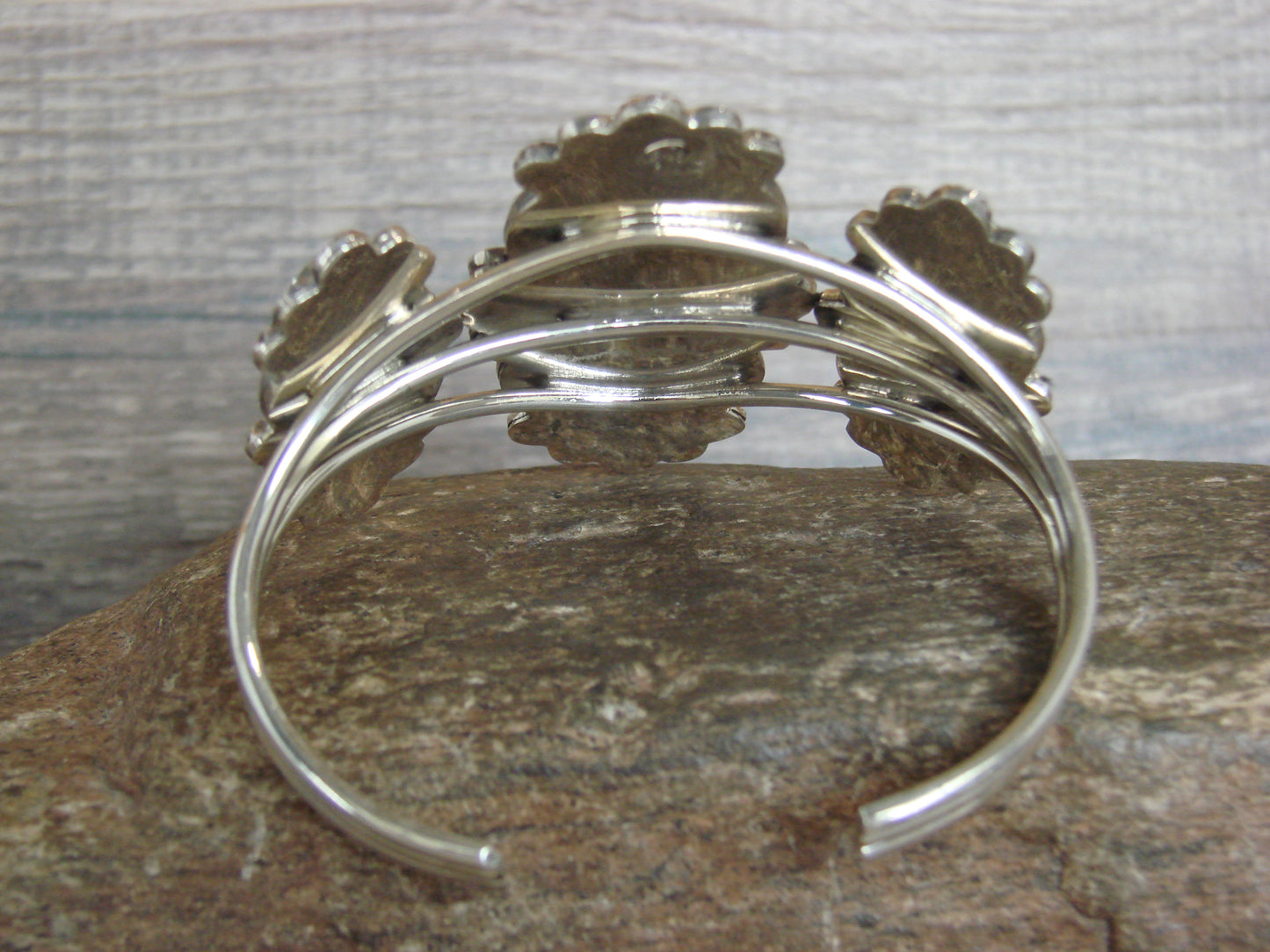 Native American Sterling Silver & Turquoise Bracelet by Yazzie