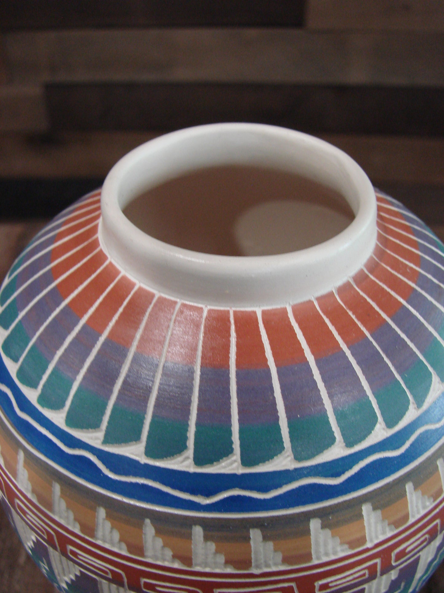 Native American Hand Etched & Hand Painted Pottery - Gilmore