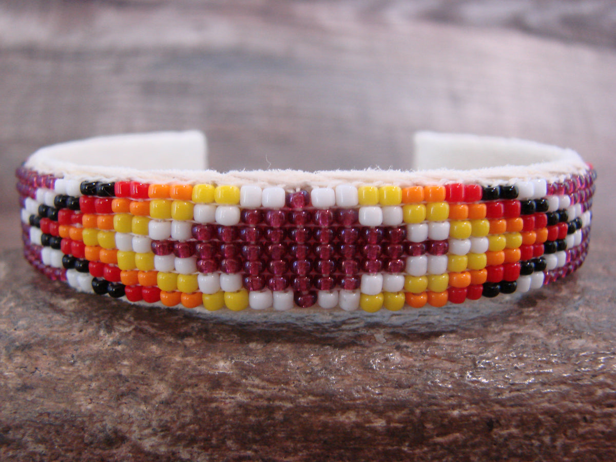 Native American Hand Beaded 1/2" Bracelet by Cleveland
