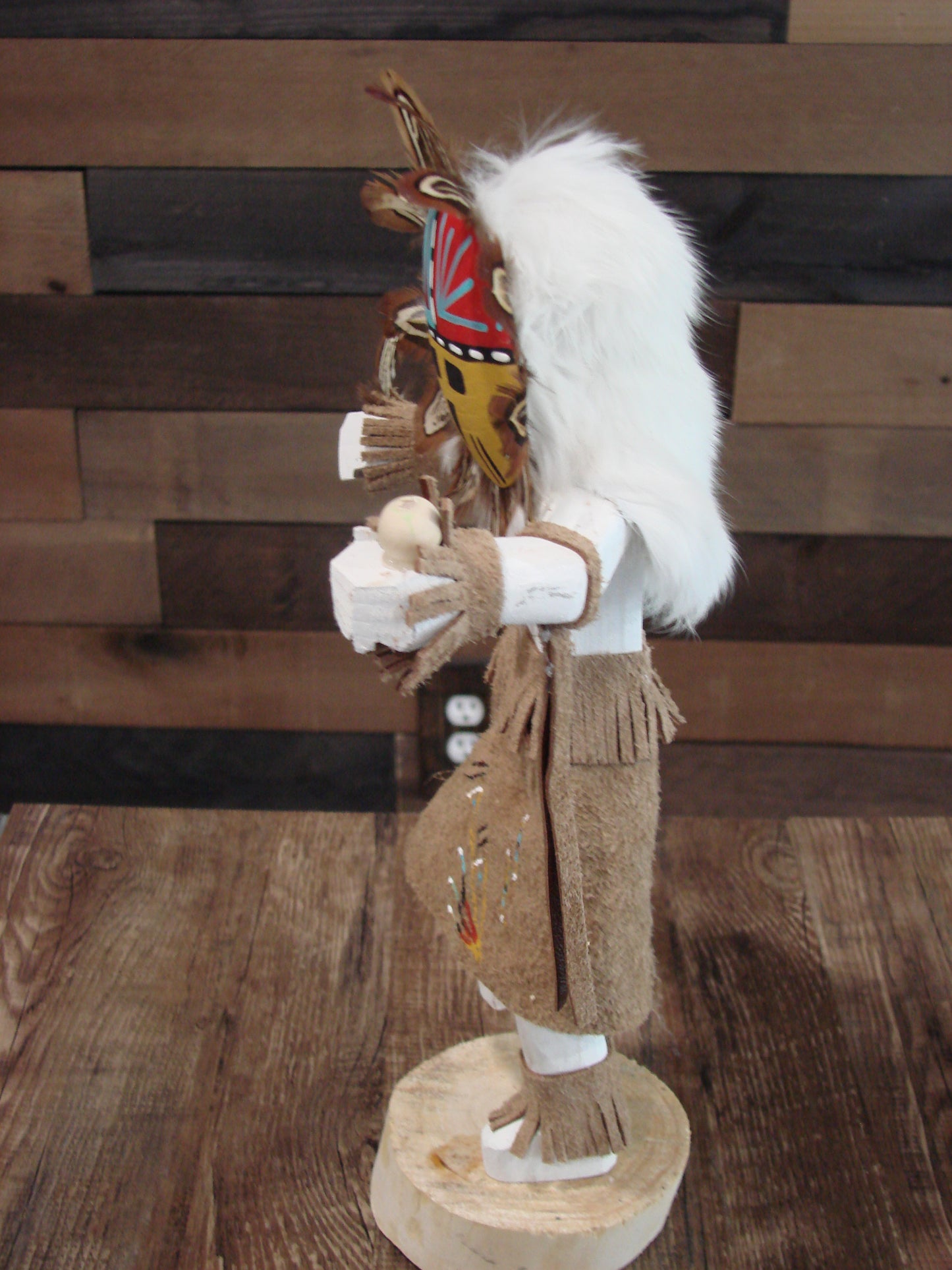 Native American Navajo Sunface Kachina Dancer by J Apachito