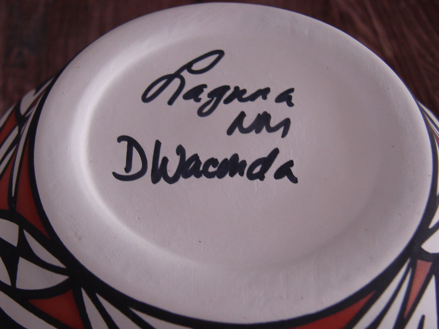 Native American Hand Painted Fine Line Acoma Pottery by Waconda