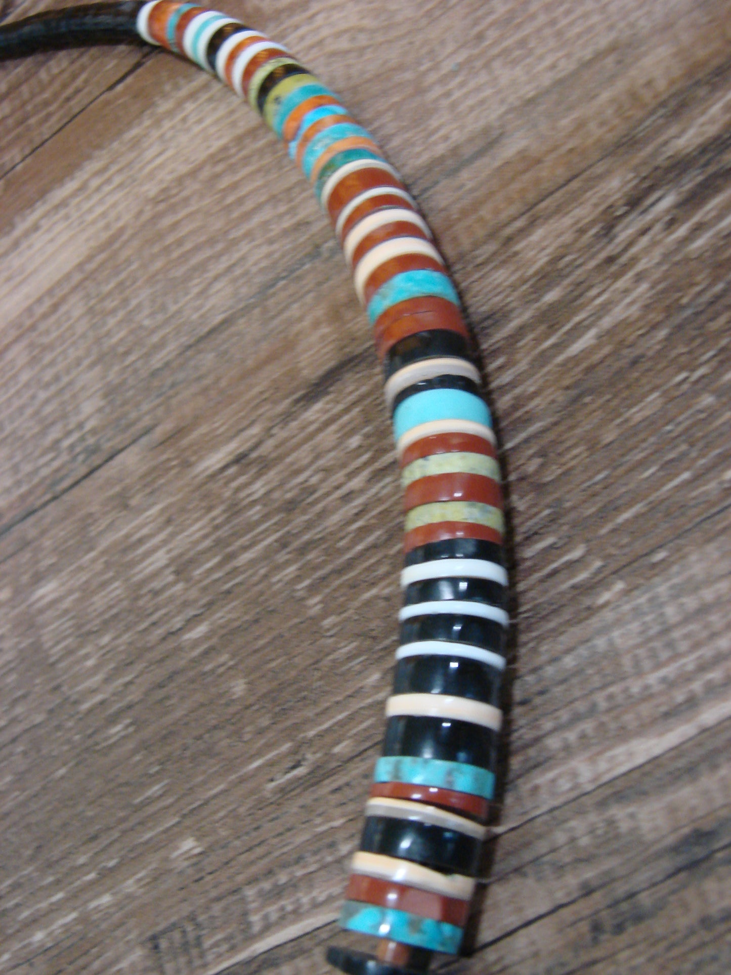 Native American Multi Stone 22" Heishi Necklace by Calabaza