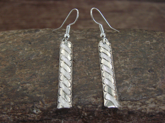Native American Sterling Silver Dangle Earrings by Tahe