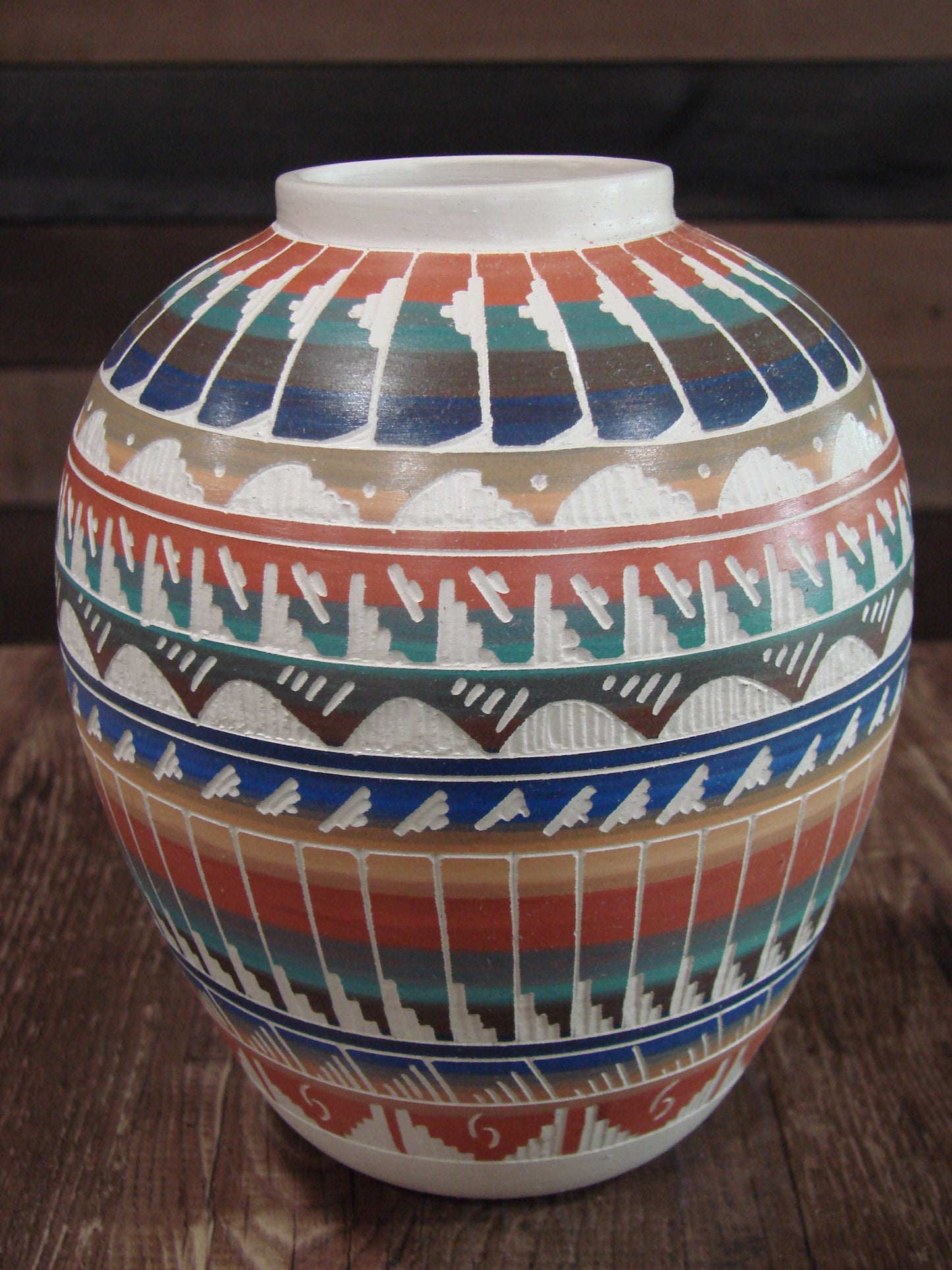 Native American Hand Etched & Hand Painted Pottery - Gilmore