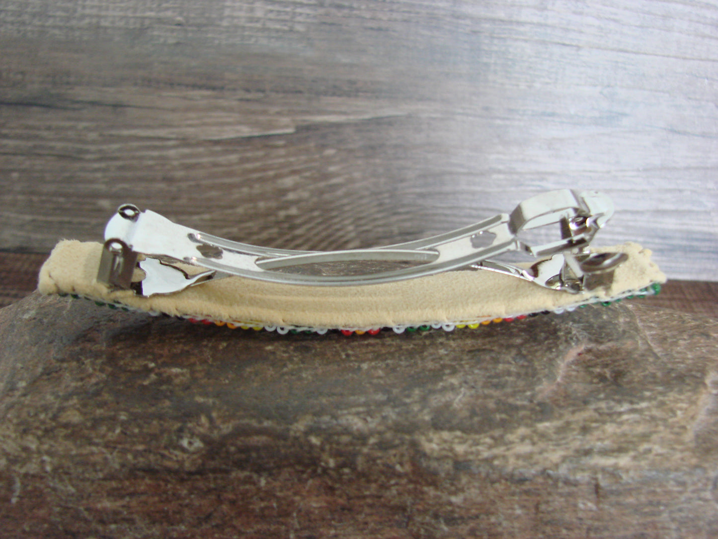 Native American Hand Beaded Hair Barrette by Cleveland