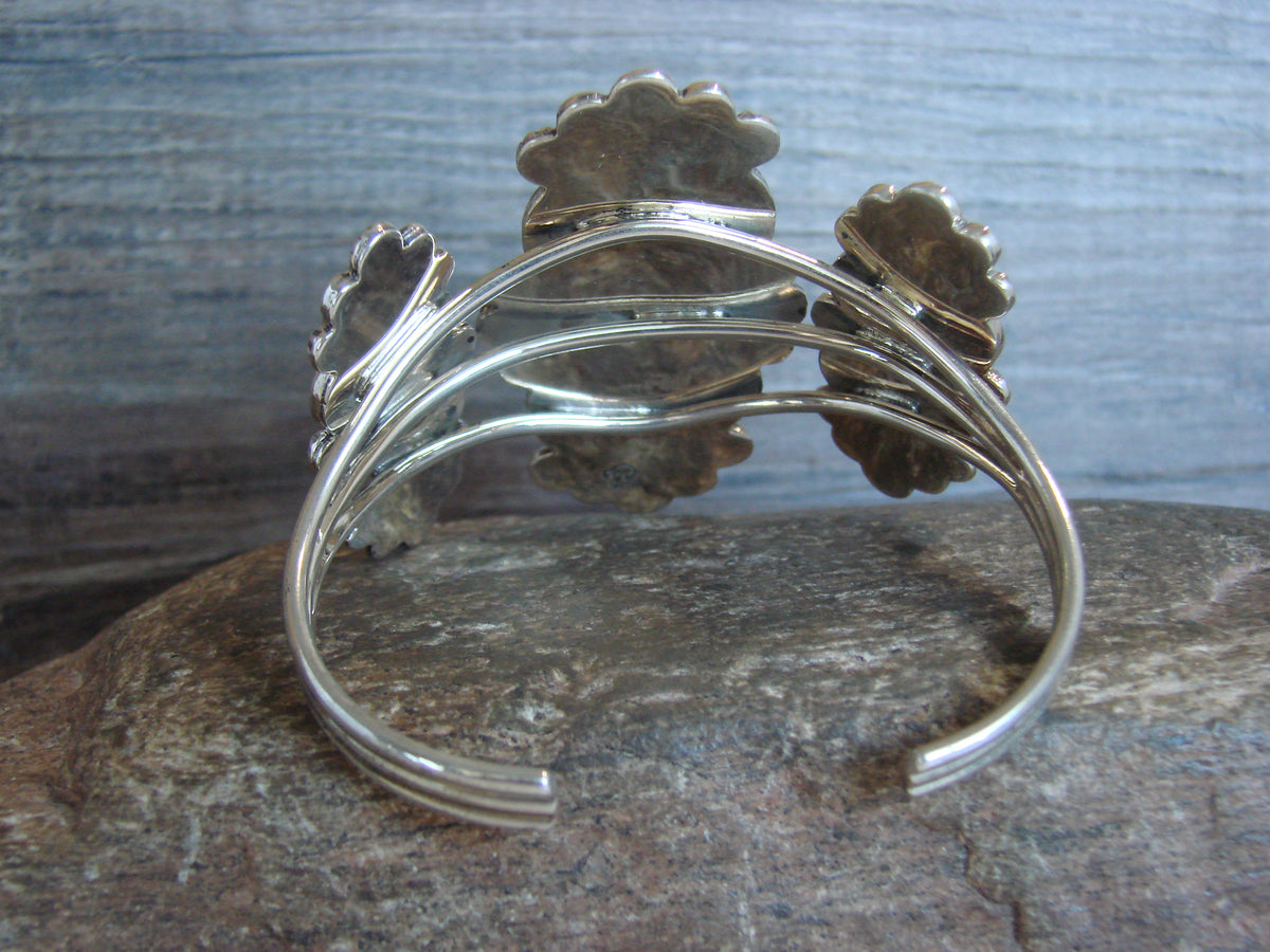 Native American Sterling Silver & Turquoise Bracelet by Yazzie