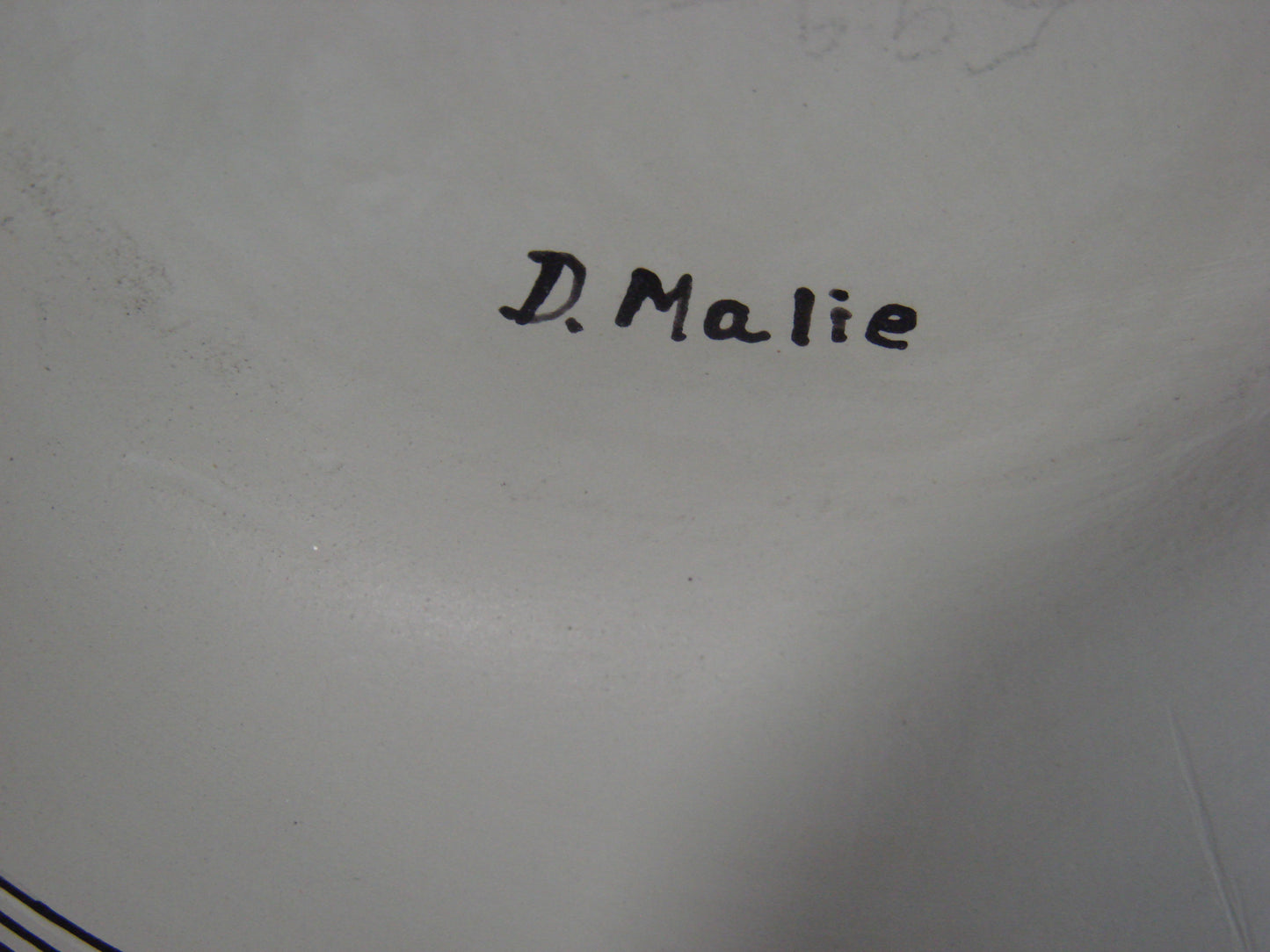 Native American Acoma Fine Line Hand Painted Pottery by D. Malie