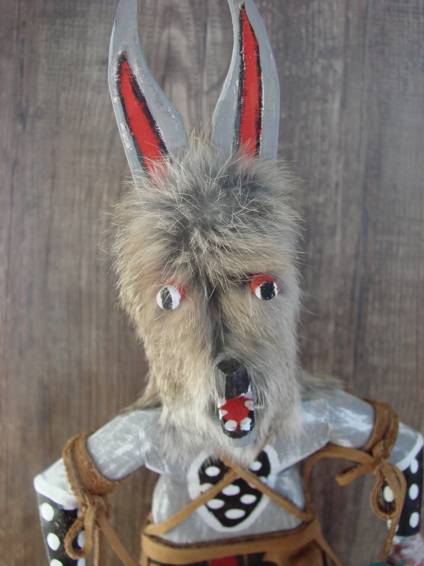 Native American Wolf Kachina Dancer Signed Tsosie